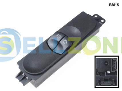 Μαύρη κονσόλα διακόπτης παραθύρου για Mercedes Sprinter VW Crafter - BM15